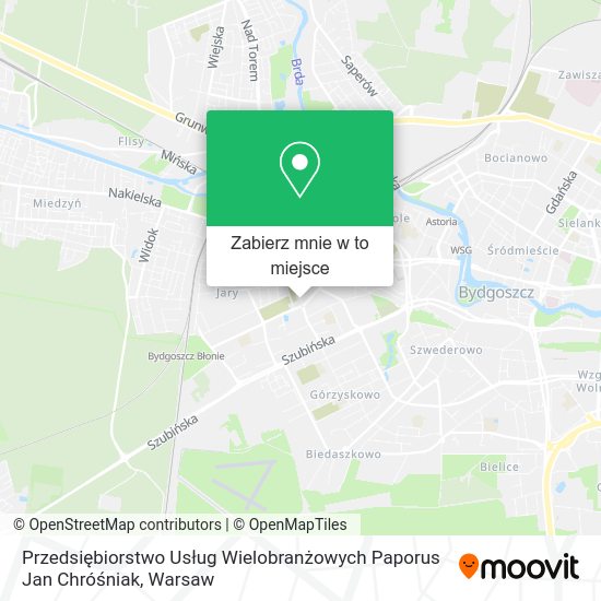 Mapa Przedsiębiorstwo Usług Wielobranżowych Paporus Jan Chróśniak