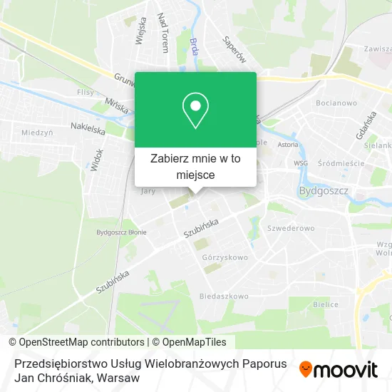 Mapa Przedsiębiorstwo Usług Wielobranżowych Paporus Jan Chróśniak