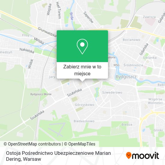 Mapa Ostoja Pośrednictwo Ubezpieczeniowe Marian Dering