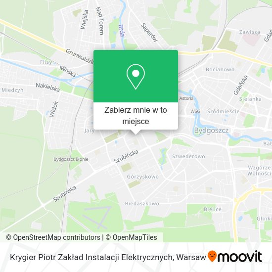 Mapa Krygier Piotr Zakład Instalacji Elektrycznych