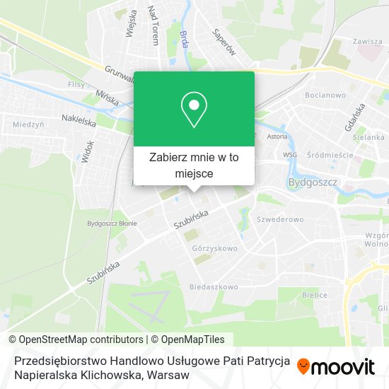 Mapa Przedsiębiorstwo Handlowo Usługowe Pati Patrycja Napieralska Klichowska