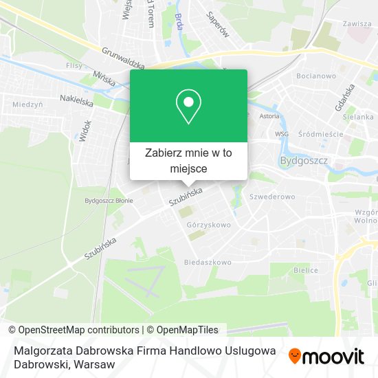 Mapa Malgorzata Dabrowska Firma Handlowo Uslugowa Dabrowski