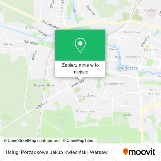 Mapa Usługi Porządkowe Jakub Kwieciński