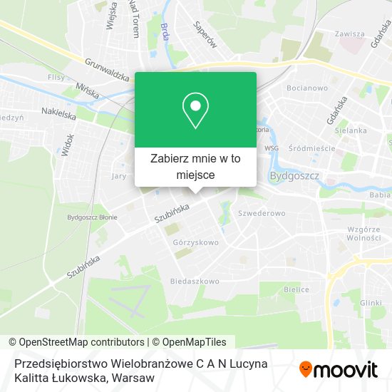 Mapa Przedsiębiorstwo Wielobranżowe C A N Lucyna Kalitta Łukowska