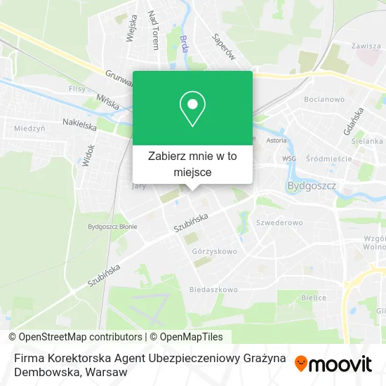 Mapa Firma Korektorska Agent Ubezpieczeniowy Grażyna Dembowska
