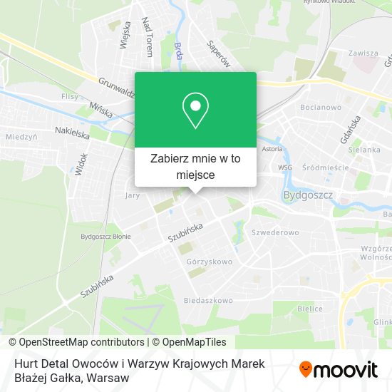 Mapa Hurt Detal Owoców i Warzyw Krajowych Marek Błażej Gałka