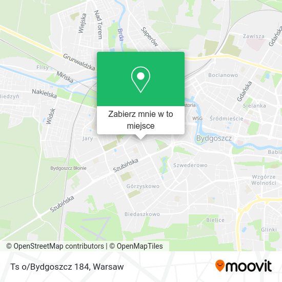 Mapa Ts o/Bydgoszcz 184