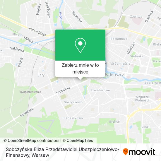 Mapa Sobczyńska Eliza Przedstawiciel Ubezpieczeniowo-Finansowy