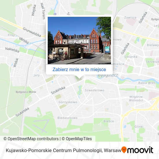 Mapa Kujawsko-Pomorskie Centrum Pulmonologii