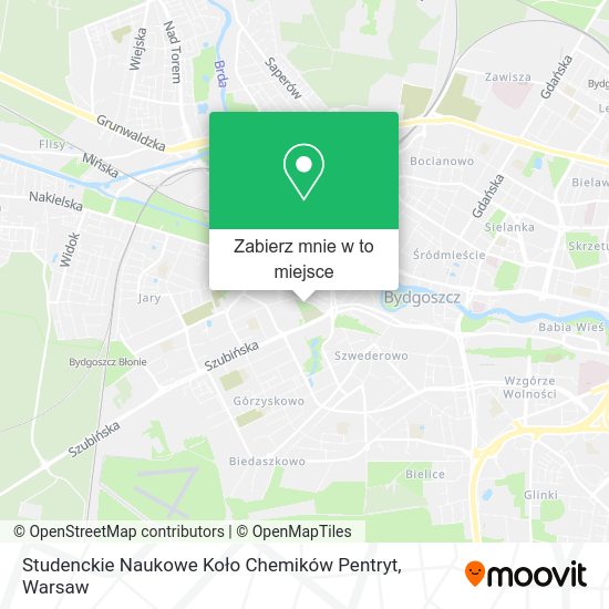 Mapa Studenckie Naukowe Koło Chemików Pentryt