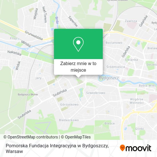 Mapa Pomorska Fundacja Integracyjna w Bydgoszczy