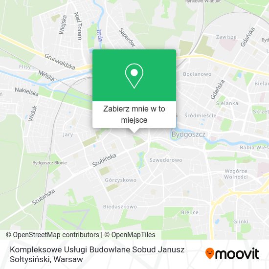 Mapa Kompleksowe Usługi Budowlane Sobud Janusz Sołtysiński