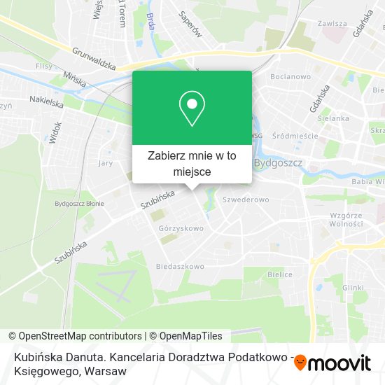 Mapa Kubińska Danuta. Kancelaria Doradztwa Podatkowo - Księgowego