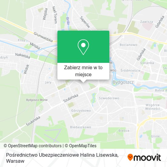 Mapa Pośrednictwo Ubezpieczeniowe Halina Lisewska