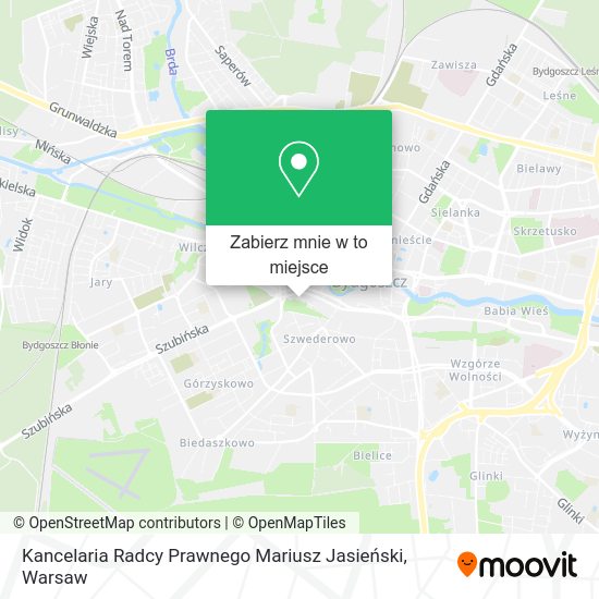 Mapa Kancelaria Radcy Prawnego Mariusz Jasieński