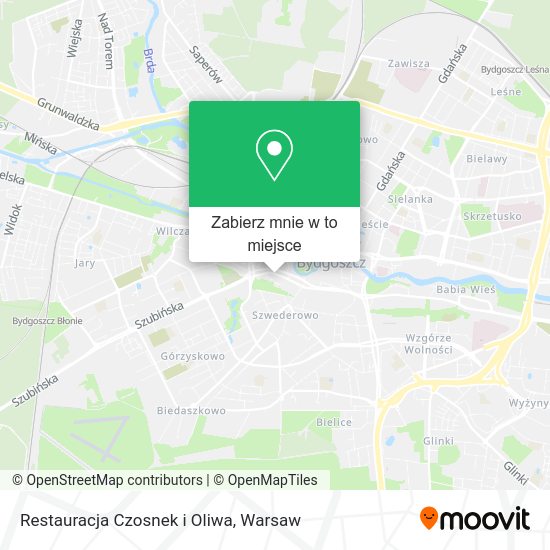 Mapa Restauracja Czosnek i Oliwa