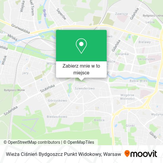 Mapa Wieża Ciśnień Bydgoszcz Punkt Widokowy