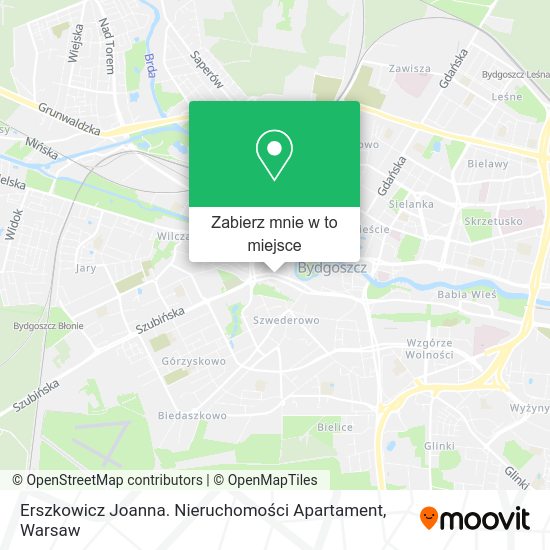 Mapa Erszkowicz Joanna. Nieruchomości Apartament