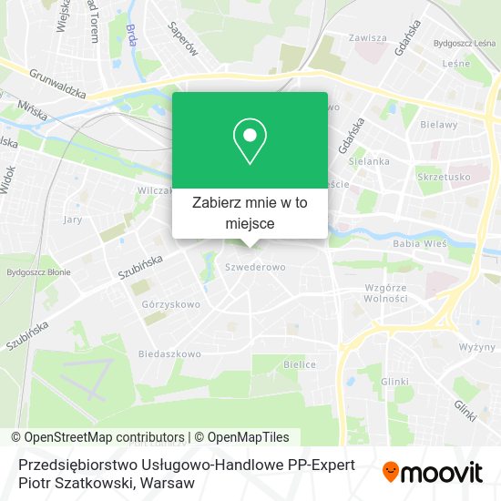 Mapa Przedsiębiorstwo Usługowo-Handlowe PP-Expert Piotr Szatkowski