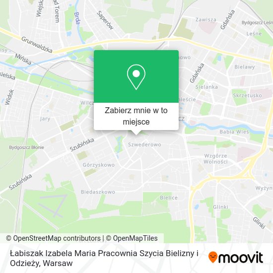 Mapa Łabiszak Izabela Maria Pracownia Szycia Bielizny i Odzieży