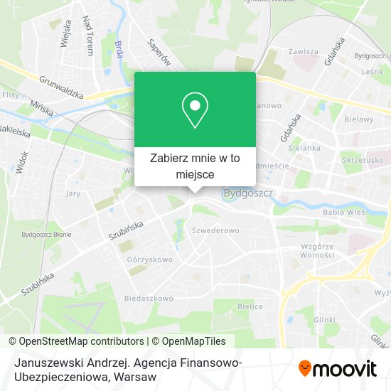 Mapa Januszewski Andrzej. Agencja Finansowo-Ubezpieczeniowa