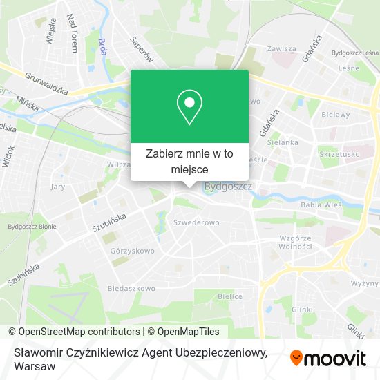 Mapa Sławomir Czyżnikiewicz Agent Ubezpieczeniowy