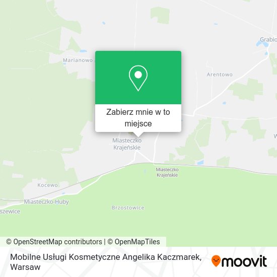 Mapa Mobilne Usługi Kosmetyczne Angelika Kaczmarek