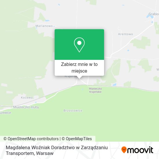 Mapa Magdalena Woźniak Doradztwo w Zarządzaniu Transportem