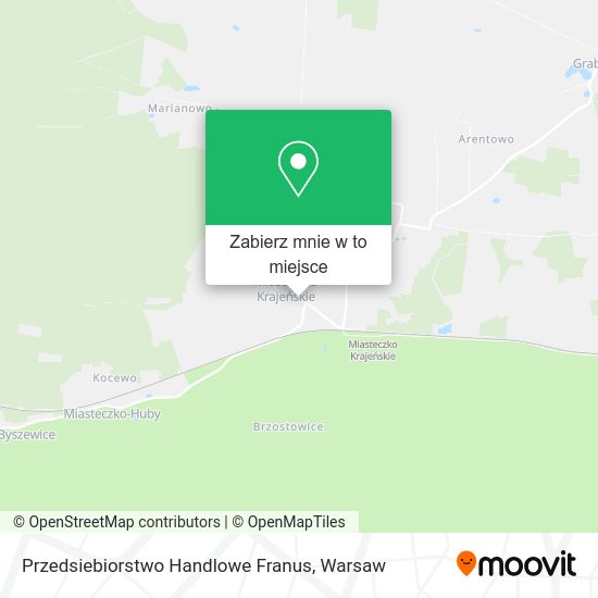 Mapa Przedsiebiorstwo Handlowe Franus