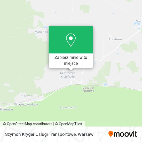 Mapa Szymon Kryger Usługi Transportowe