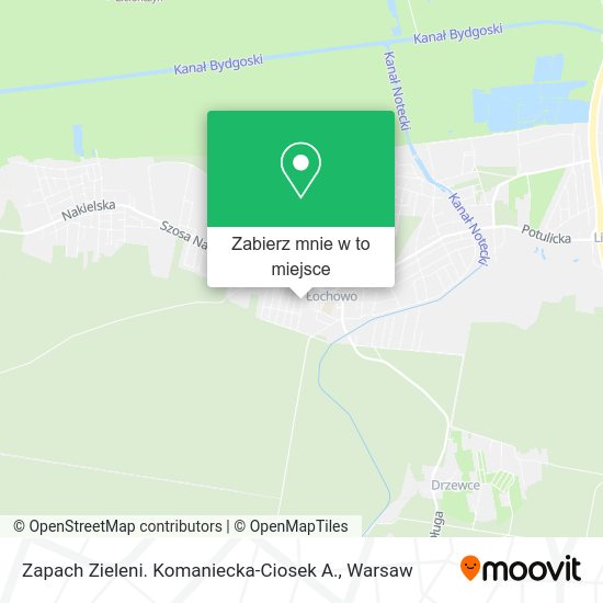 Mapa Zapach Zieleni. Komaniecka-Ciosek A.