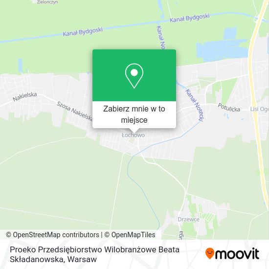 Mapa Proeko Przedsiębiorstwo Wilobranżowe Beata Składanowska