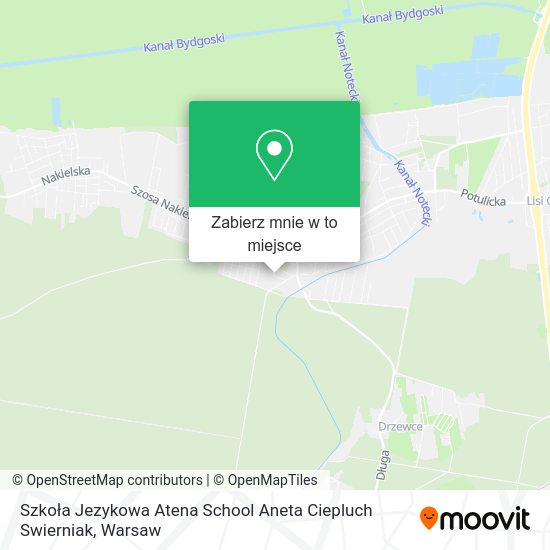 Mapa Szkoła Jezykowa Atena School Aneta Ciepluch Swierniak