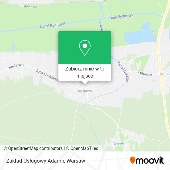 Mapa Zakład Usługowy Adamir