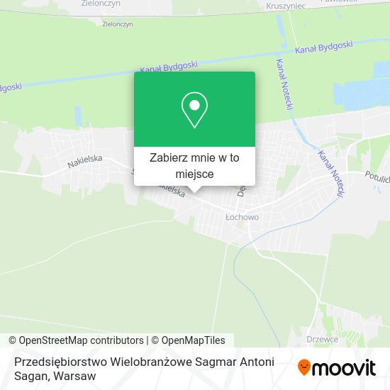 Mapa Przedsiębiorstwo Wielobranżowe Sagmar Antoni Sagan