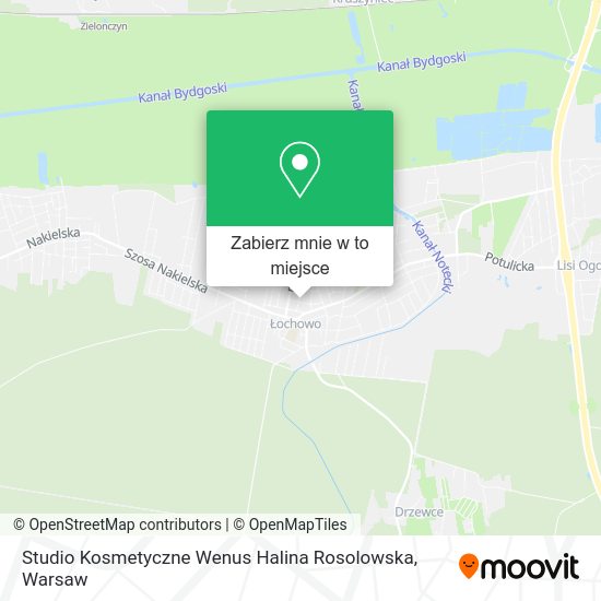 Mapa Studio Kosmetyczne Wenus Halina Rosolowska