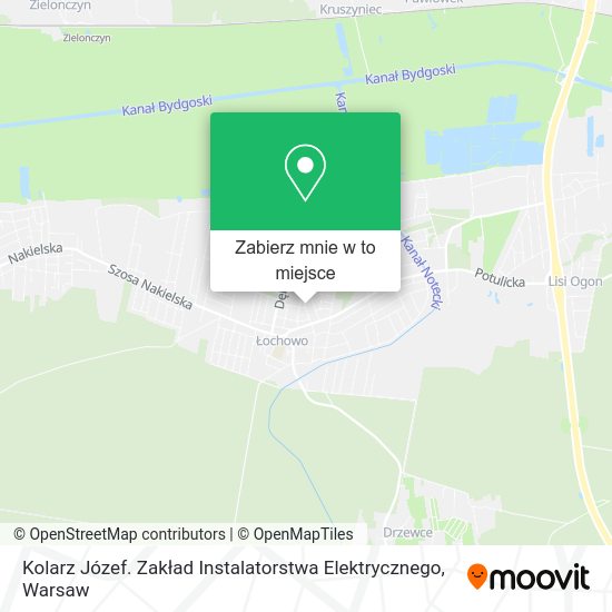 Mapa Kolarz Józef. Zakład Instalatorstwa Elektrycznego