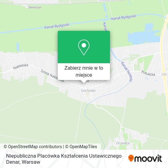 Mapa Niepubliczna Placówka Kształcenia Ustawicznego Denar