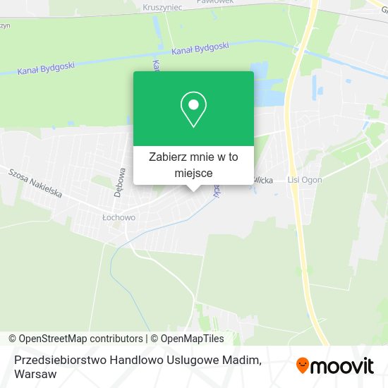 Mapa Przedsiebiorstwo Handlowo Uslugowe Madim