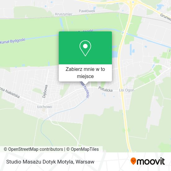 Mapa Studio Masażu Dotyk Motyla