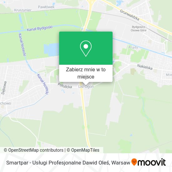 Mapa Smartpar - Usługi Profesjonalne Dawid Oleś