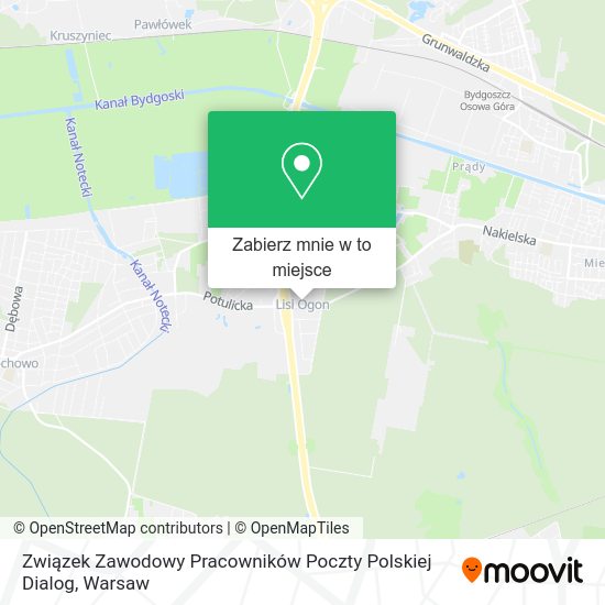 Mapa Związek Zawodowy Pracowników Poczty Polskiej Dialog