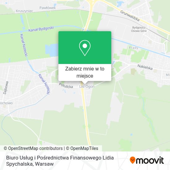 Mapa Biuro Usług i Pośrednictwa Finansowego Lidia Spychalska