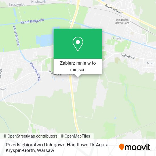 Mapa Przedsiębiorstwo Usługowo-Handlowe Fk Agata Kryspin-Gerth