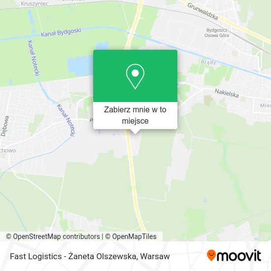 Mapa Fast Logistics - Żaneta Olszewska