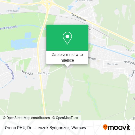 Mapa Oreno PHU, Drill Leszek Bydgoszcz