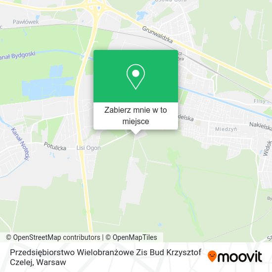 Mapa Przedsiębiorstwo Wielobranżowe Zis Bud Krzysztof Czelej