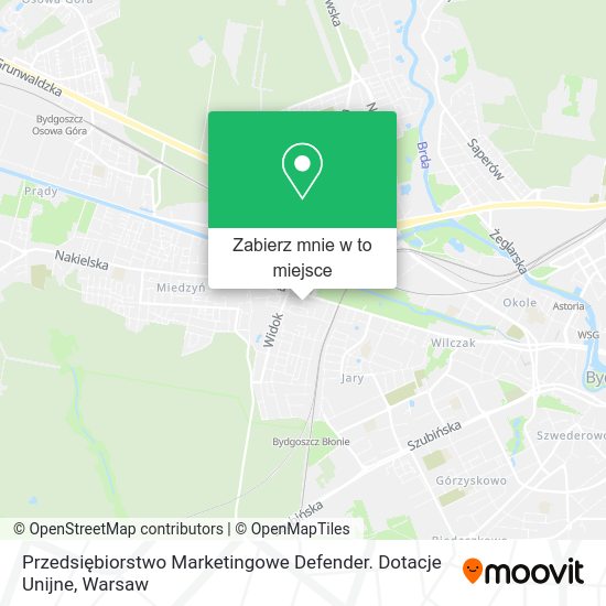 Mapa Przedsiębiorstwo Marketingowe Defender. Dotacje Unijne