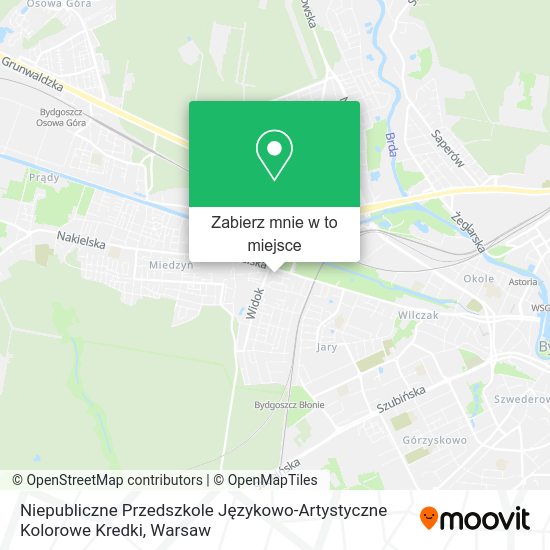 Mapa Niepubliczne Przedszkole Językowo-Artystyczne Kolorowe Kredki