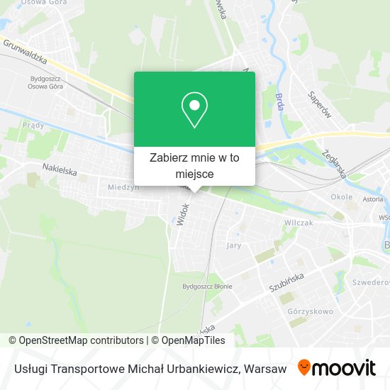 Mapa Usługi Transportowe Michał Urbankiewicz